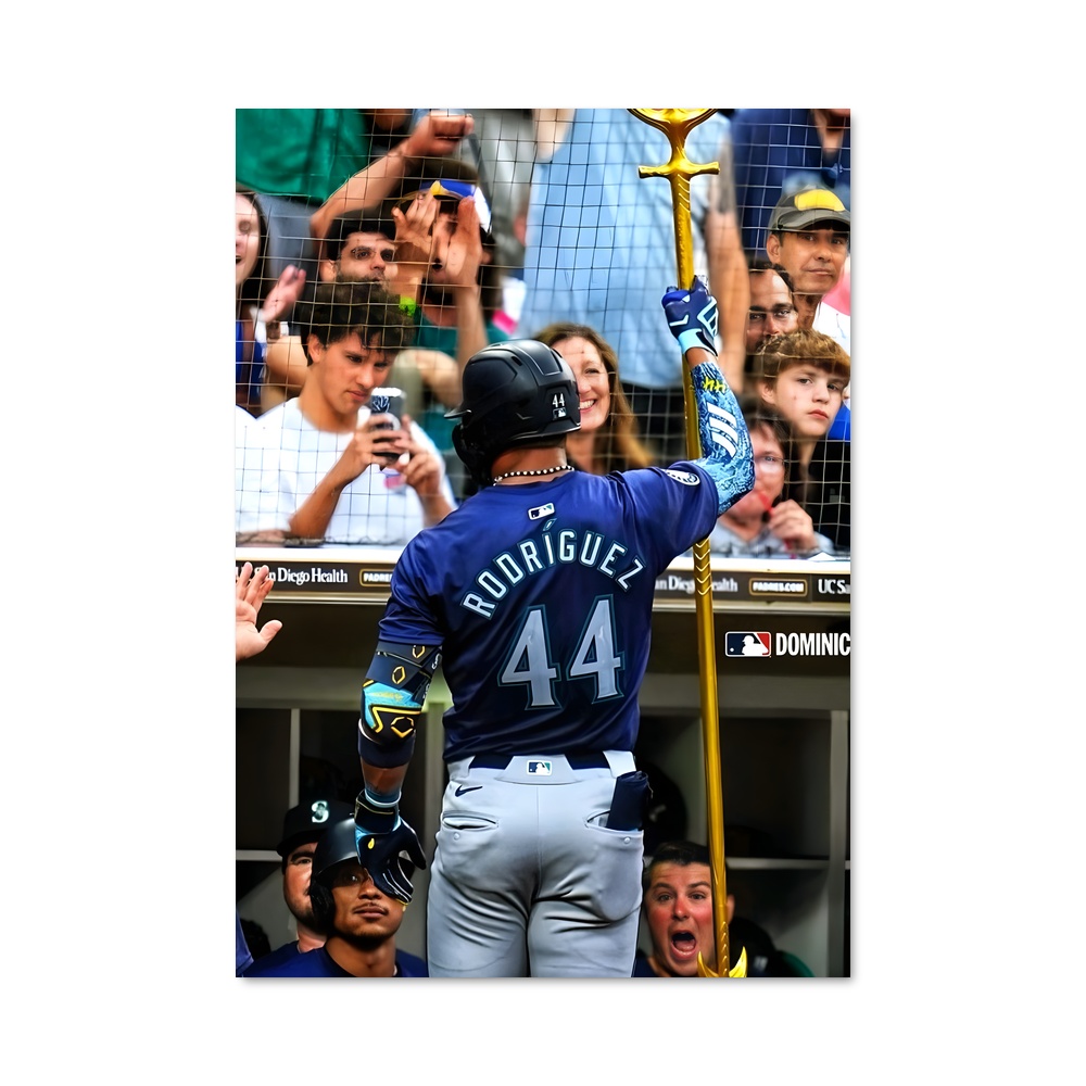Poster Le Frappeur Élevé – affiche Baseball